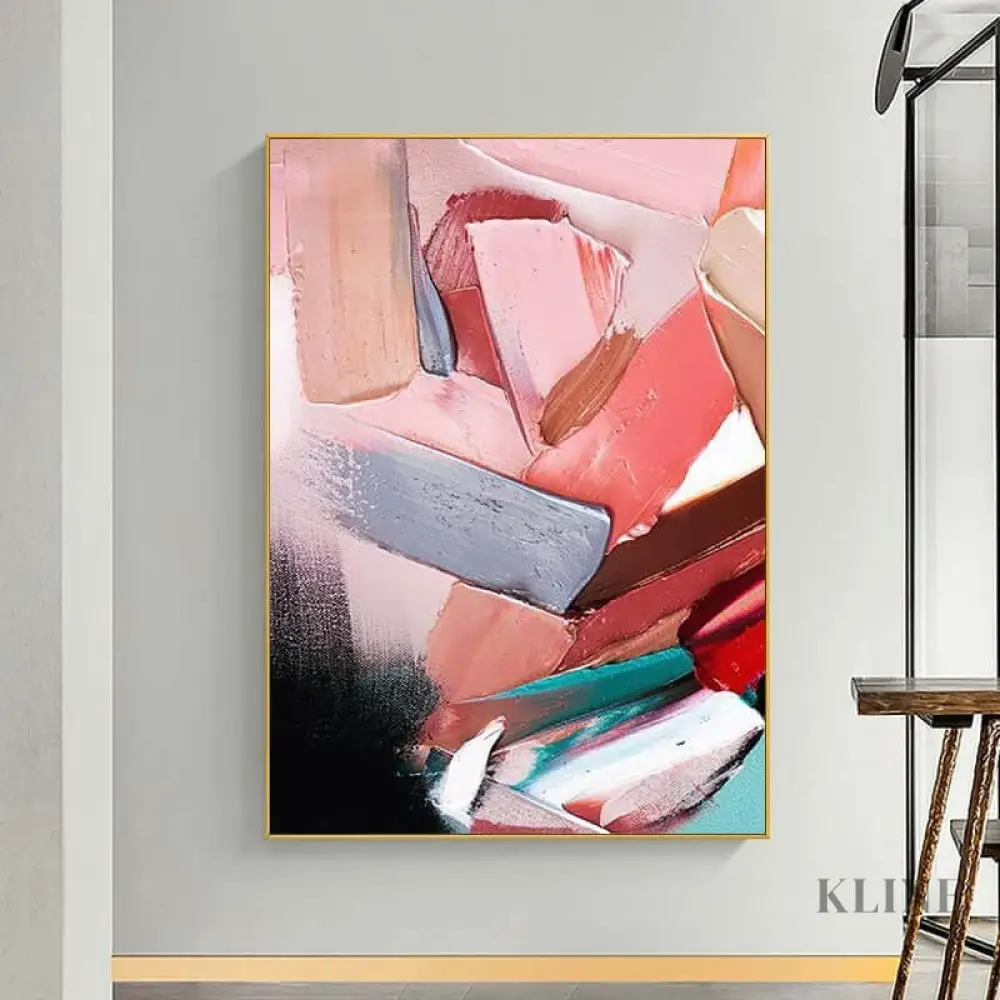 Multicolored Heavy Textured Wall Art - Image 4